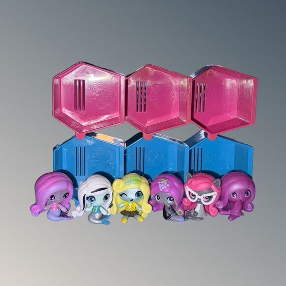 6 Different Mattel Monster High Mini Fruit & Mermaid Ghouls Coffins A29 - Picture 11 of 11